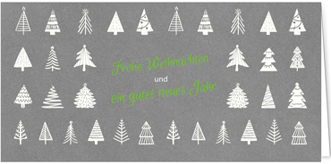 2024 für Firmen | Kategorie - Silber Struktur Optik - | Motiv: Weihnachtsbaum Team - Artikel Nummer 1087-807